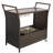 Stewood Wicker Bar Cart with Stools