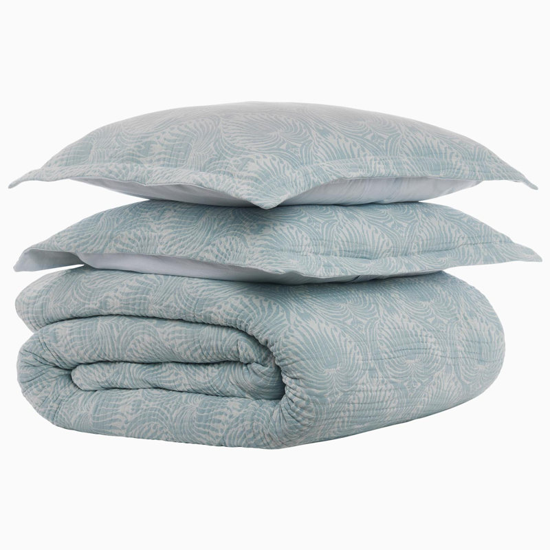 Adesh Percale Duvet Cover Set, King Duvet Cover + 2 Shams