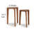 Mahelet Solid Wood Top Nesting Tables End Table