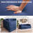 78.8" Modern Convertible Chaise Lounge Sofa Bed, 2-in-1 Sleeper with Removable Pillow-1250029627