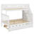 Space-Saving Twin Over Full Bunk Bed With Trundle And Attached Staircase-1601301957