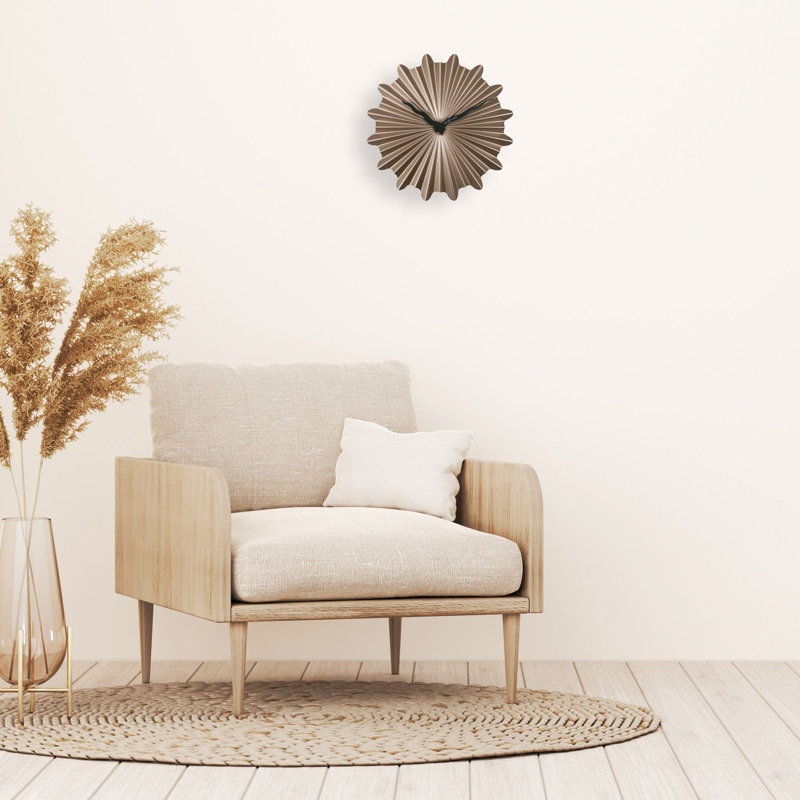 Metal Wall Clock, Brown
