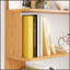 Bibliothèque d'angle autoportante de 90 cm avec panneau anti-chute et anti-basculement, parfaite pour les petits espaces et la décoration intérieure-129867304