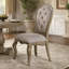 Chaise d'appoint rembourrée beige