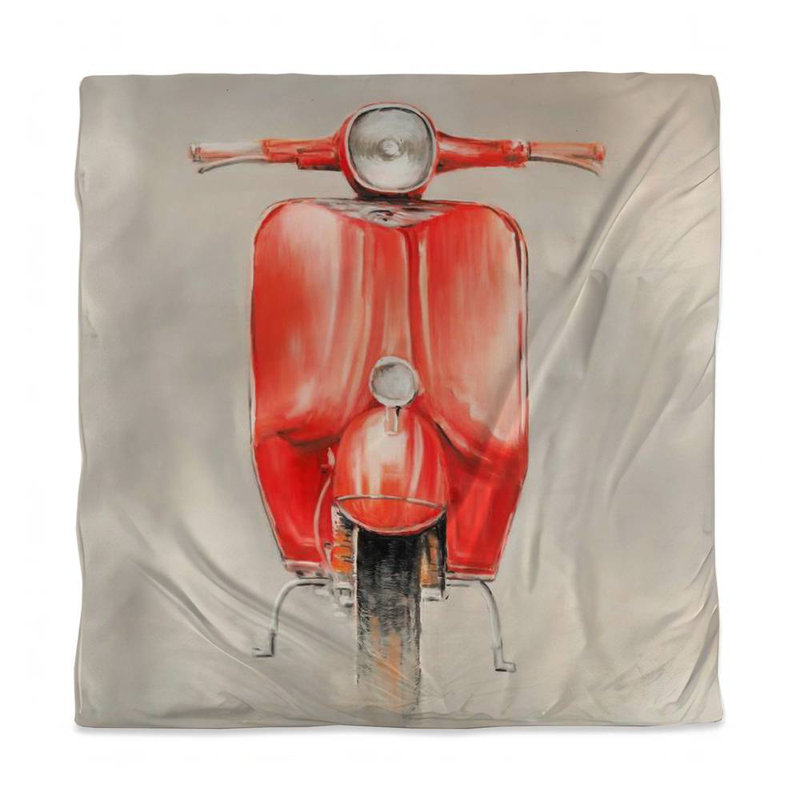 Petit vélocité rouge - housse de couette moto rétro