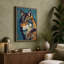 Expressive Wolf Modern - Wrapped Canvas-2057316332-2057316335
