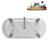 71" Streamline Clawfoot Tub,Tray,Drain and Clawfeet-101628941-102360908