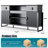70'' Fluted TV Stand with Charging Station , Entertainment Center For Tvs Up To 80", Tall TV Stand with Metal Legs Design for Living Room, Bedroom-1427559355