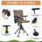 Portable 360° Heated Swivel Hunting Stool with Silent Spin, Adjustable Height, Armrests & Carry Strap-1664642942