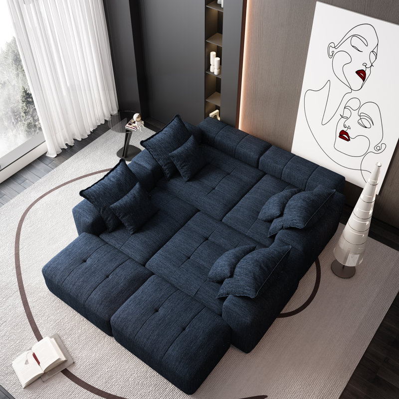 Canapé modulaire surdimensionné Modern, Blue