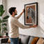Zebra in Profile Modern - Framed Print-200656924-200656920