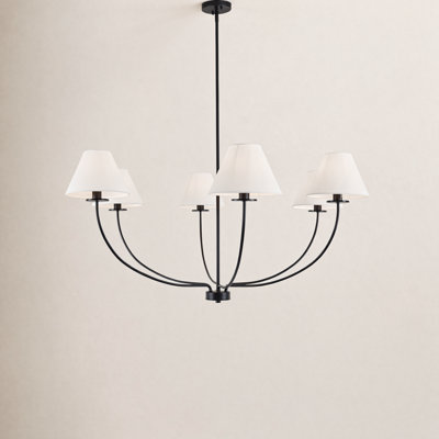 Roverta 6-Light Dimmable Chandelier with Adjustable Length