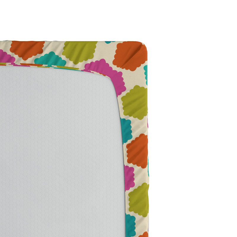 Microfiber Geometric Fitted Sheet, Full Fitted Sheet