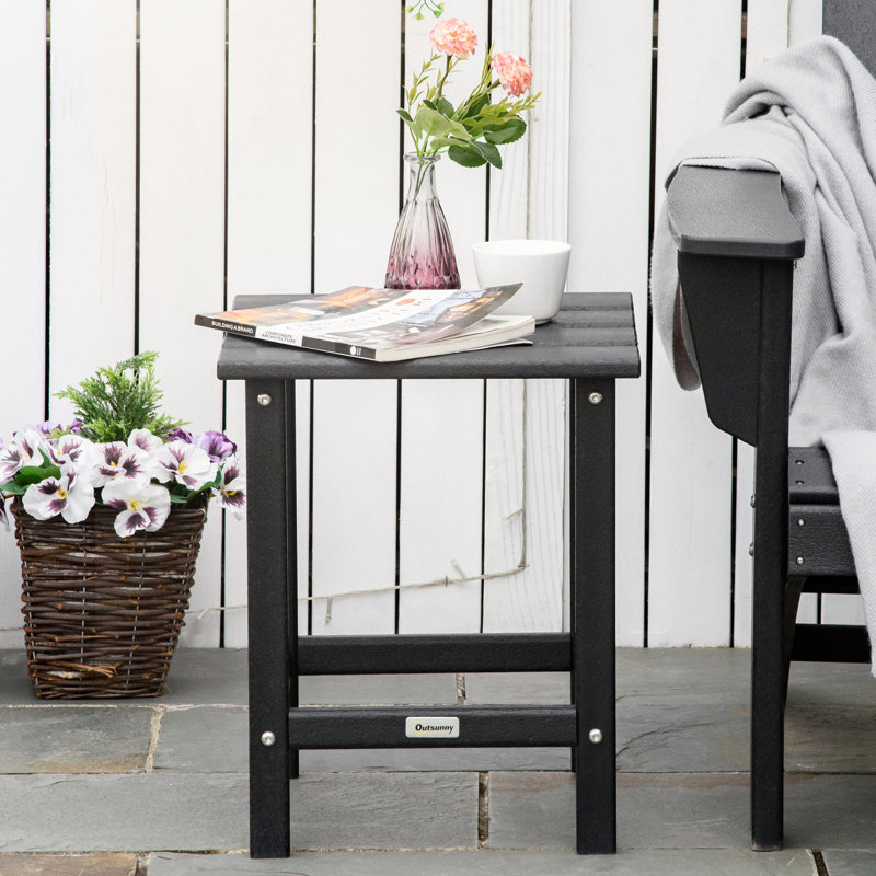 Table d'appoint en plastique, Noir