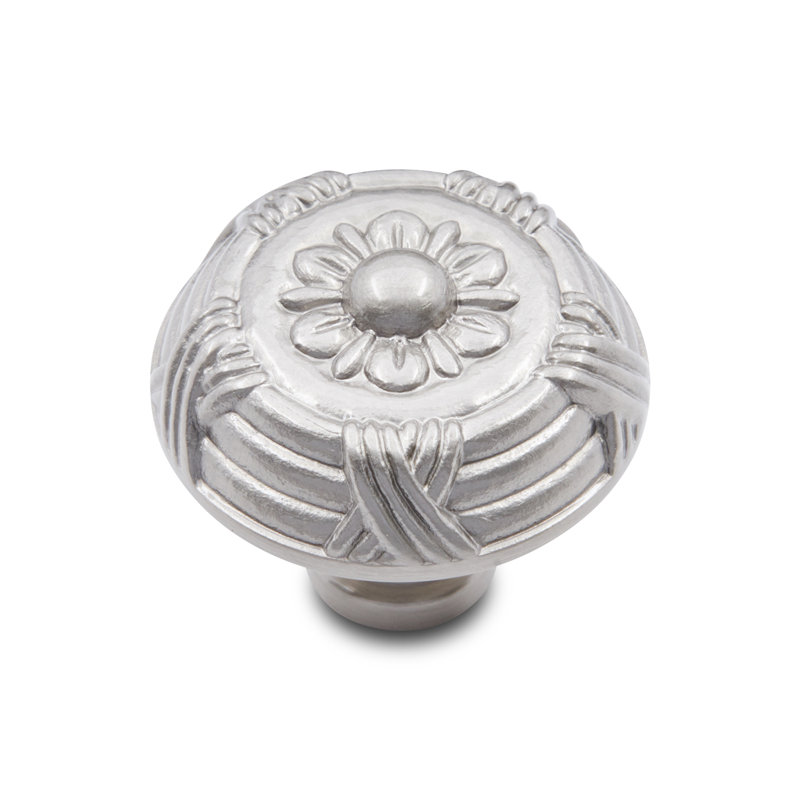 CK Series 1 1/2" Diameter Mushroom Knob, Satin Nickel (Pewter), Large
