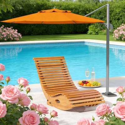 Fauteuil à bascule en bois pour véranda, design en forme de S, angle de 110° à 135°, charge maximale de 120 kg, pour patio ou extérieur, structure étanche.