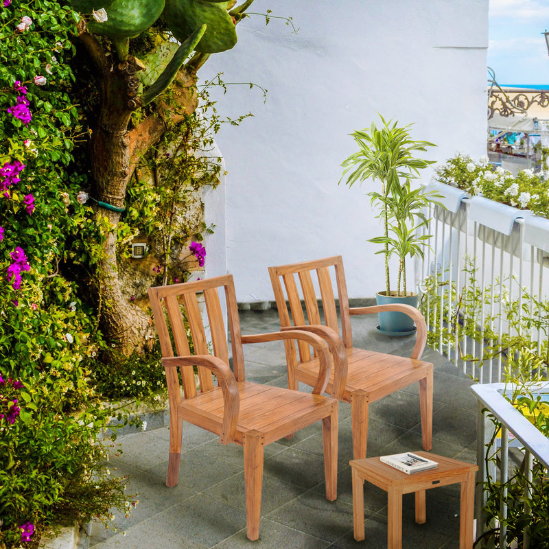 Chanelle Outdoor Teak Dining Armchair