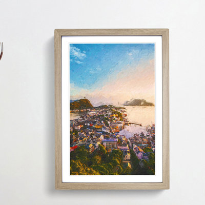 Alesund In Norway - Single Picture Frame Print