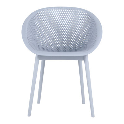 2 - Pack, Blue, Modern Lounge Chairs, Pp, Indoor/Outdoor, All Weather Durability, , , 90 Second Assembly, Ergonomic Design, Mesh Blue Pack Chairs Crafted From Pp For Indoor And Outdoor Spaces. With