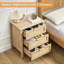 55.118cm W Manufactured Wood Bedside Table