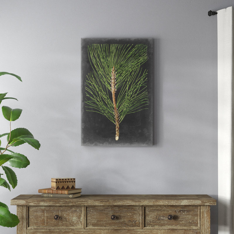 «Dramatic Pine I», peinture sur toile, H 36 po x l 24 po, Unframed, Non