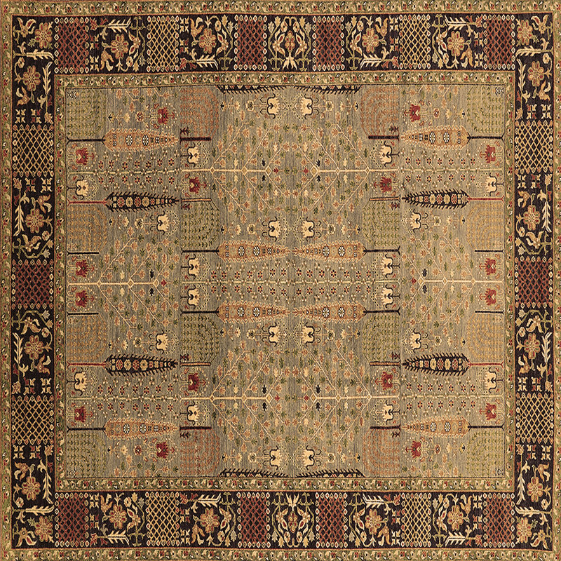 Oriental Indoor Rug, Square 7'