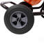 Mélangeur de ciment portatif horizontal 5CUFT (150L), mélangeur de béton portatif 110V-60HZ, couleur orange, certifié CSA