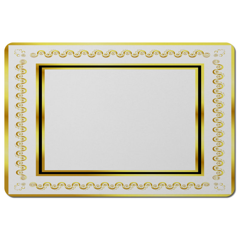 Dirit Polyester, Wood Geometric Rectangle Placemat