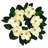 24" Cream Magnolia Wreath