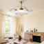48" Dimmable Crystal Ceiling Fan With Led Lights And Remote Control-865544061