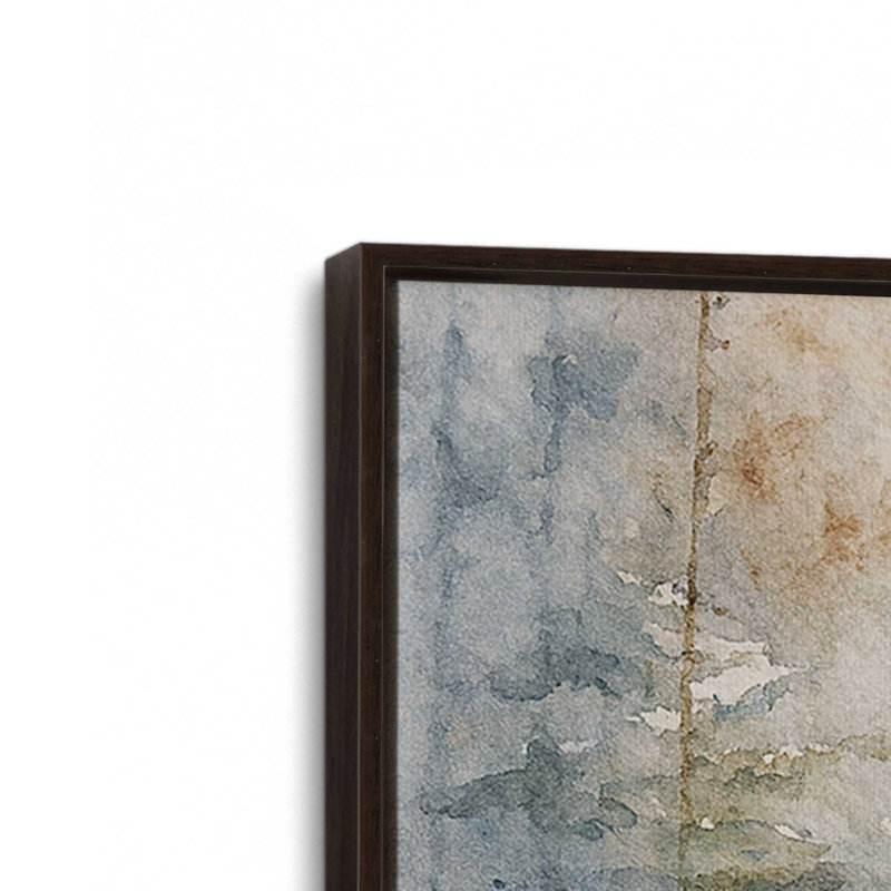 «Winter’s Journey», reproduction d'art sur toile, H 12,75 po x l 8,75 po, Or poli