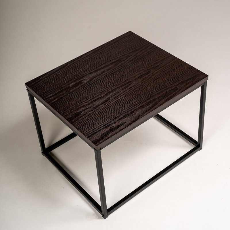 Kalyssa Frame End Table, Black, White