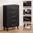 Jakyria 5-Drawer Tall Chest with Modern, Metallic Handles, Engineered Wood Construction, Anti-Tilt Design-727794326