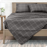 Ensemble de draps en microfibre géométrique