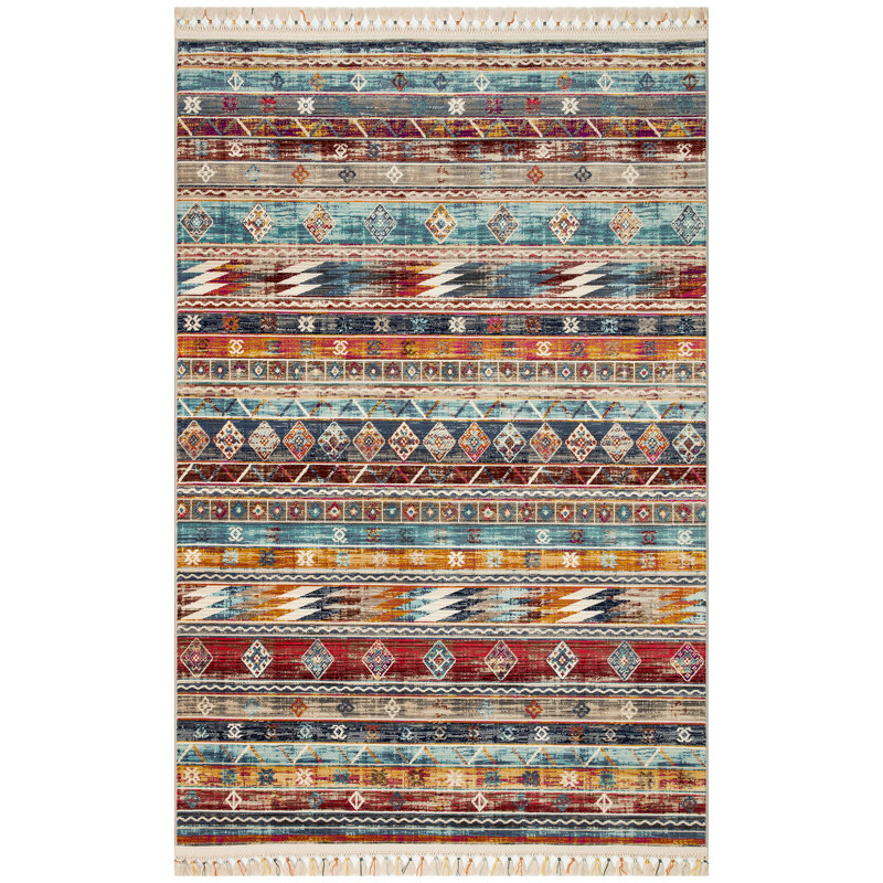 Premium Machine-Woven Area Rug, 4 ft x 6 ft, 100% Polypropylene, 0.2 in Pile Height | 420,000 Thread Points | Stain Resistant, Easy to Clean with Vacuum & Spot Remover | Ideal for Living Room & Bedroom Décor