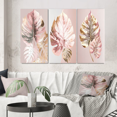 «Feuille II», 3 pièces sur toile
