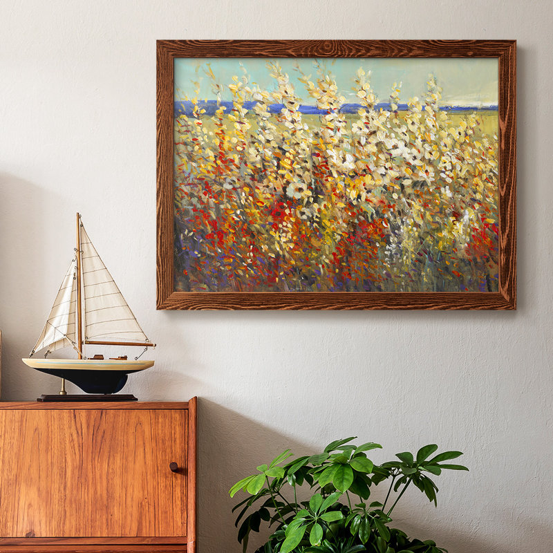«Field of Spring Flowers II», reproduction sur toile encadrée, Érable, H 26 po x l 38 po x P 1,5 po