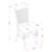 5 Piece Dining Table Set for 4 Includes a Rectangle Kitchen Table with Butterfly Leaf and 4 Dinette Chairs, Buttermilk & Cherry-1596002665-1521121823