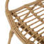 Chaises de cour arrière - Faux, brun, l 28,73 po x l 23,63 po x H 33,37 po, fer moderne