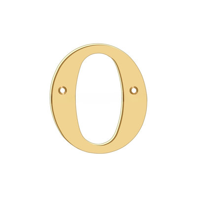 Deltana RL4O-CR003, lettre résidentielle de 4 po, finition laiton à vie