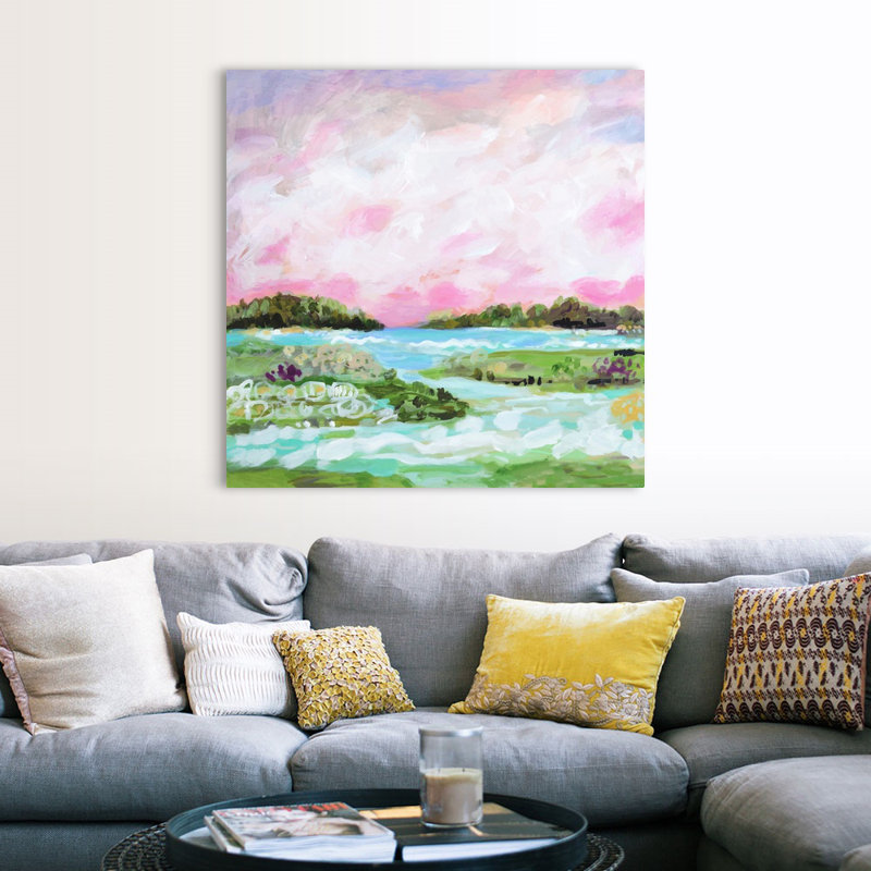 Surfscape VIII par Karen Fields - reproduction d'art, Toile tendue, H 48 po x l 48 po x P 1,25 po