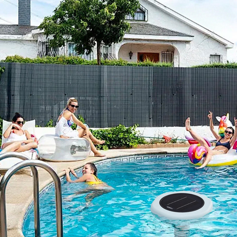 Winado Green Solar Powered Pool Ionizer With Oversized Copper Rods For All Type Pools