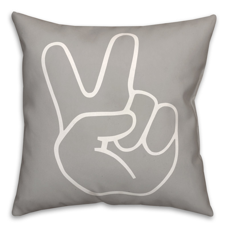 Throw Pillow, 16" x 16", Gray