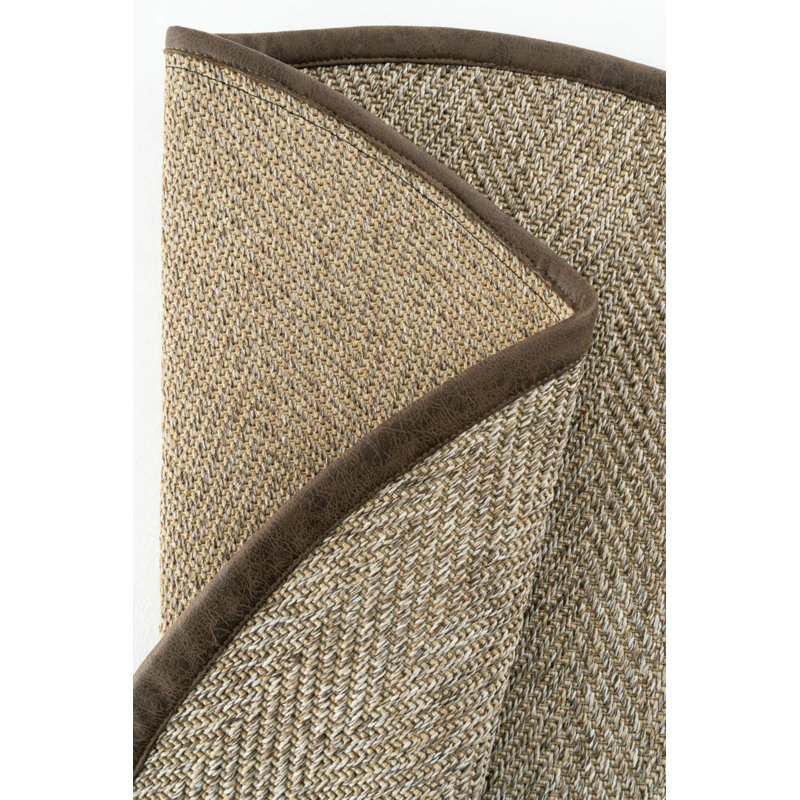 Tapis rond en sisal Leona Linen Monterey, Rond 9 pi 11 po