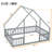 House-Shaped Floor Bed With Fence, Guardrails-1607430049-1607430048