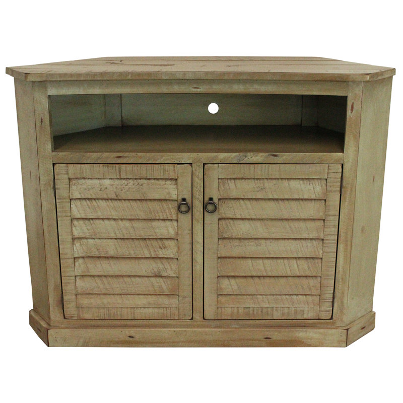Mackey Unfinished TV Stand for TVs up to 55", Dark Blue