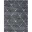 Machine Woven Talas Trellis Area Rug In Grey And Cream-618556258