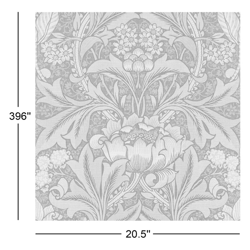Rouleau de fleurs Rihanon, Denim / sauge