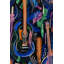 Papier peint abstrait guitare abstraite moderne