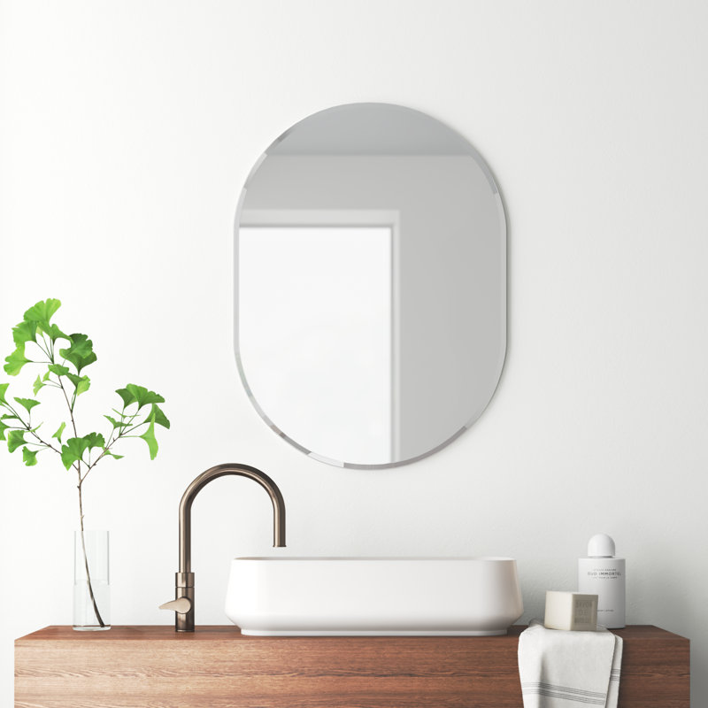Arduina Oval Wall Mirror, 31.5" H x 26.6" W